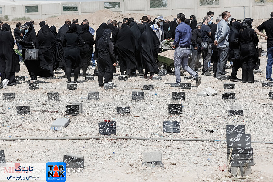تصاویر تکان‌دهنده از تعداد کشته‌های کرونا در بهشت زهرا تهران